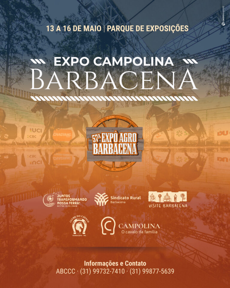 Exposição do Cavalo Campolina durante a 57ª Exposição Agropecuária de Barbacena – MG