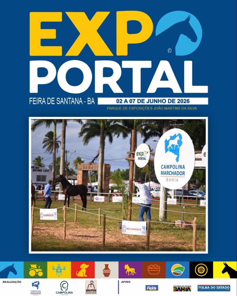 Exposição do Cavalo Campolina durante a Expo Portal 2026