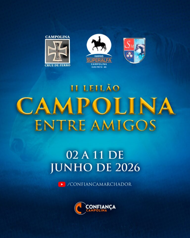 2º Leilão Campolina Entre Amigos  Haras Superalfa – Haras Cruz de Ferro e  Haras Uai