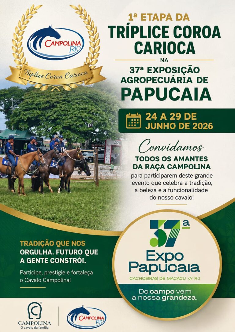 1ª Etapa da Tríplice Coroa durante a 37ª Expo Papucaia 2026
