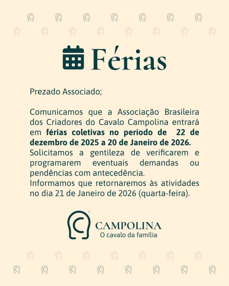 Aviso de Férias Coletivas 2025/2026