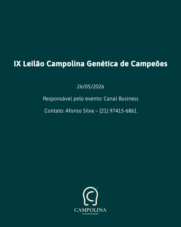 IX Leilão Campolina Genética de Campeões