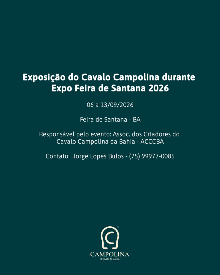 Exposição do Cavalo Campolina durante Expo Feira de Santana 2026