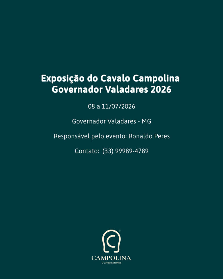 Exposição do Cavalo Campolina Governador Valadares 2026